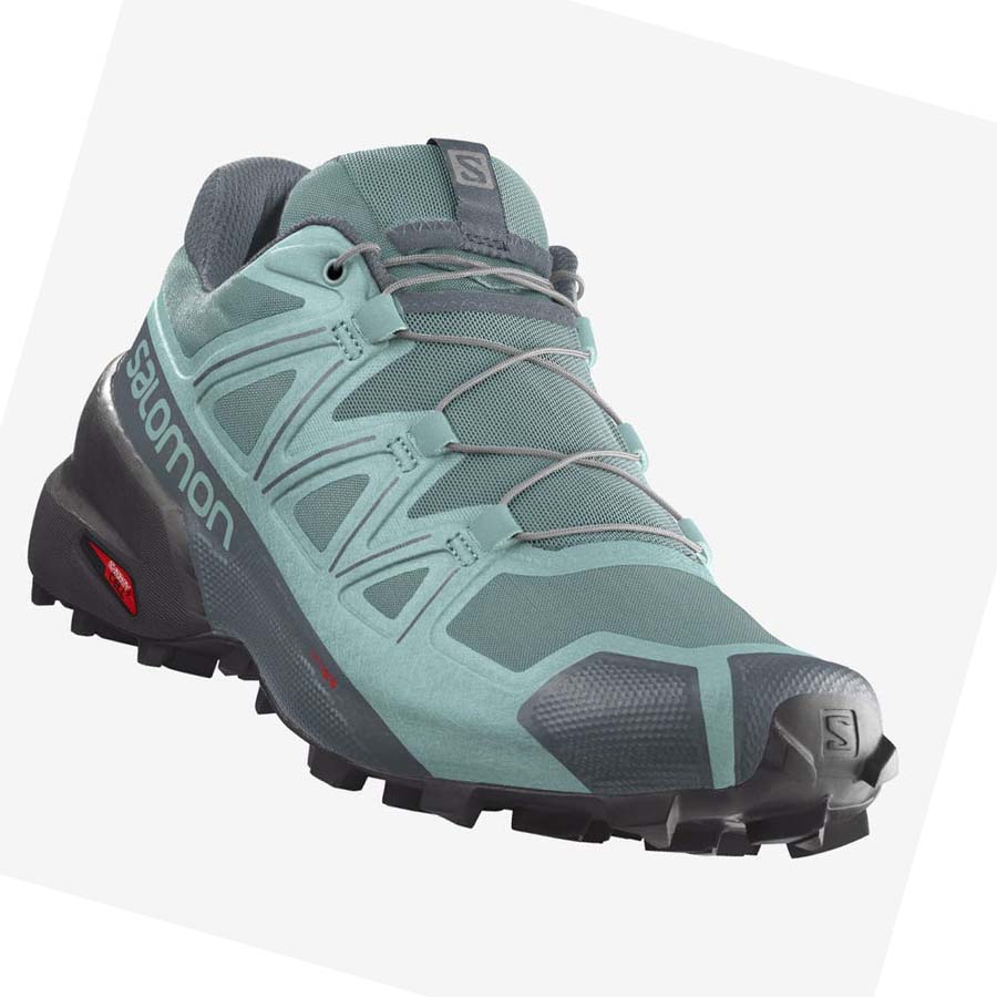 Tenis Para Trail Running Salomon SPEEDCROSS 5 Mujer Verdes | MX 2743SGL